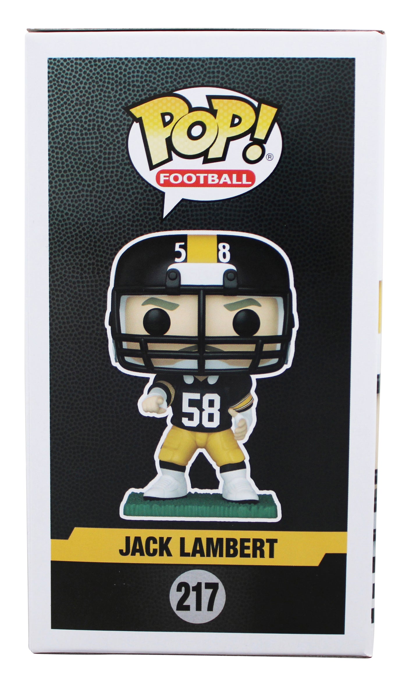 Steelers Jack Lambert "HOF 90" Signed #67 Funko Pop Vinyl Figure BAS Witnessed