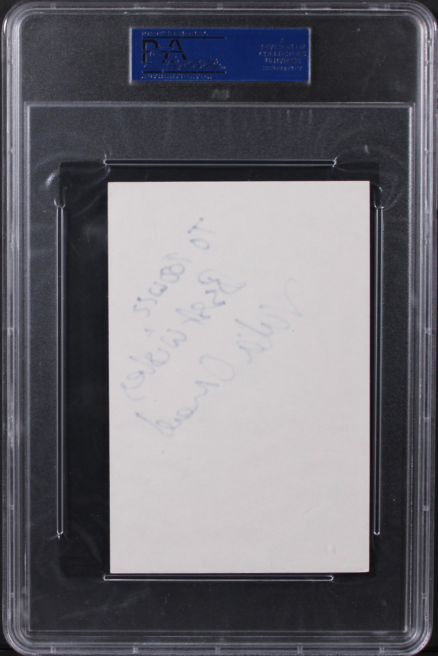 Julia Ormond The Walking Dead "Best Wishes" Signed 4x6 Index Card PSA Slabbed