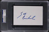 Salli Richardson I Am Legend Authentic Signed 4x6 Index Card PSA/DNA Slabbed