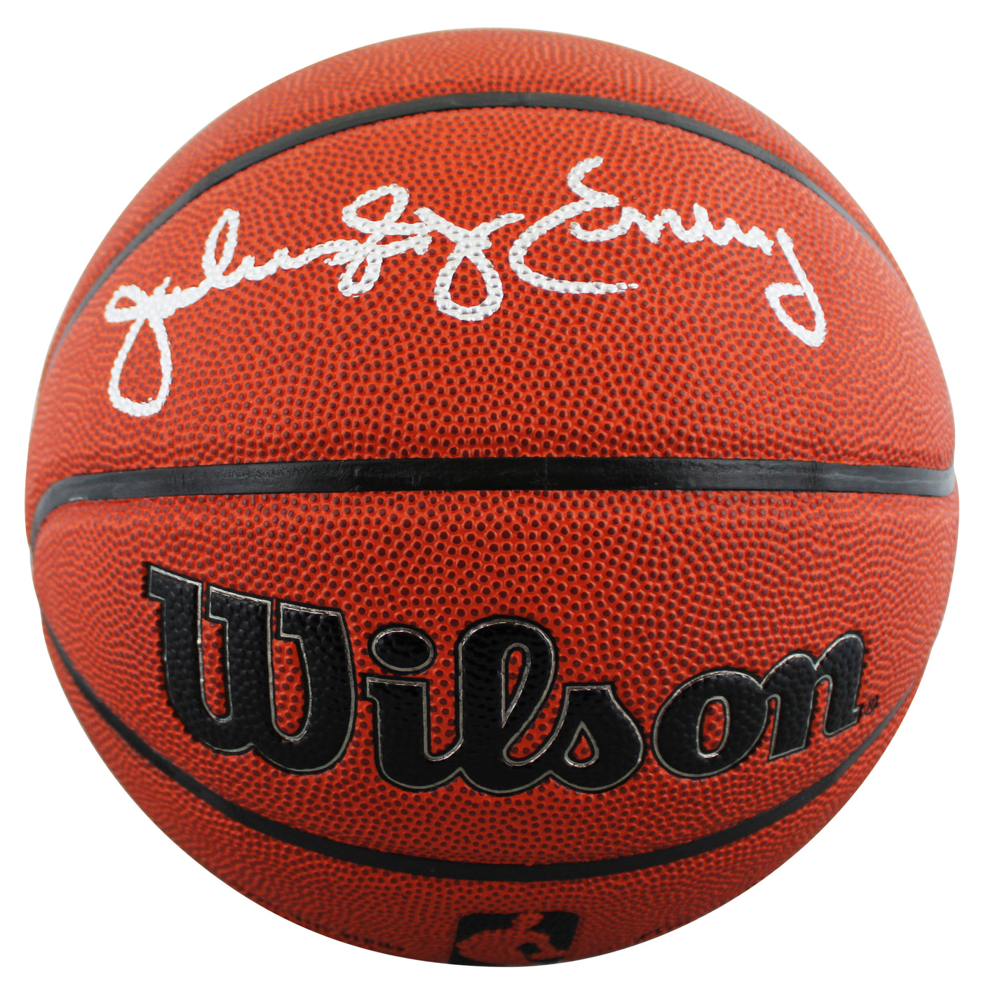76ers Julius "Dr. J." Erving Signed Wilson Basketball W/ Case BAS Witnessed
