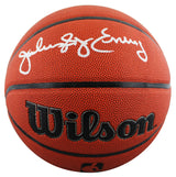 76ers Julius "Dr. J." Erving Signed Wilson Basketball W/ Case BAS Witnessed