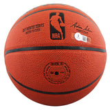 76ers Julius "Dr. J." Erving Signed Wilson Basketball W/ Case BAS Witnessed