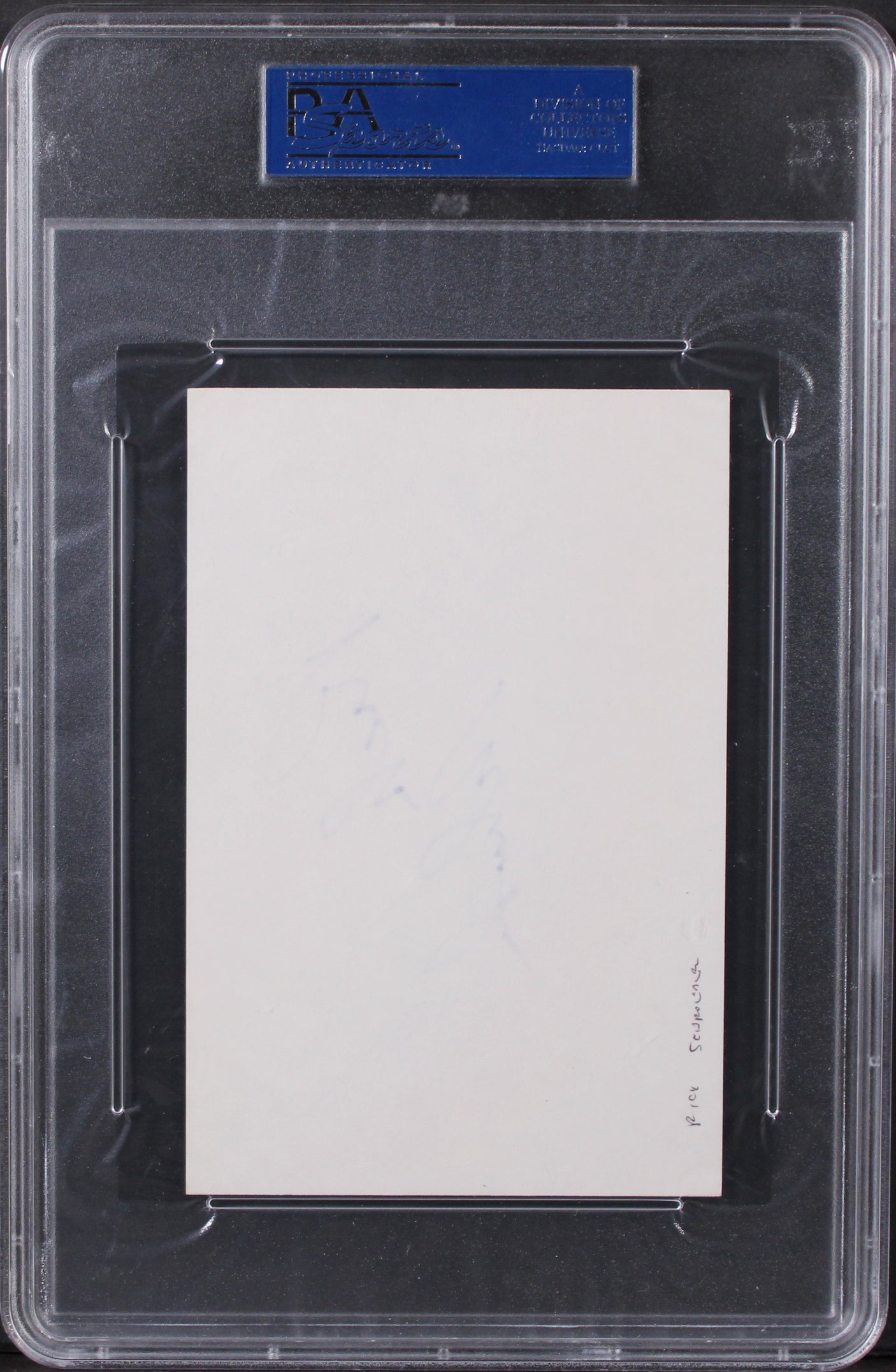 Rick Schroder NYPD Blue Authentic Signed 4x6 Index Card PSA/DNA Slabbed