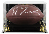 Colts D.J. Giddens Signed Wilson Super Grip Football W/ Case BAS Witnessed