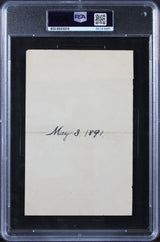 Rutherford B. Hayes Authentic 2x Signed 4.5x6.75 Cut Signature PSA/DNA Slabbed