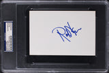 Rod Steiger In The Heat of the Night Authentic Signed 4x6 Index Card PSA Slab