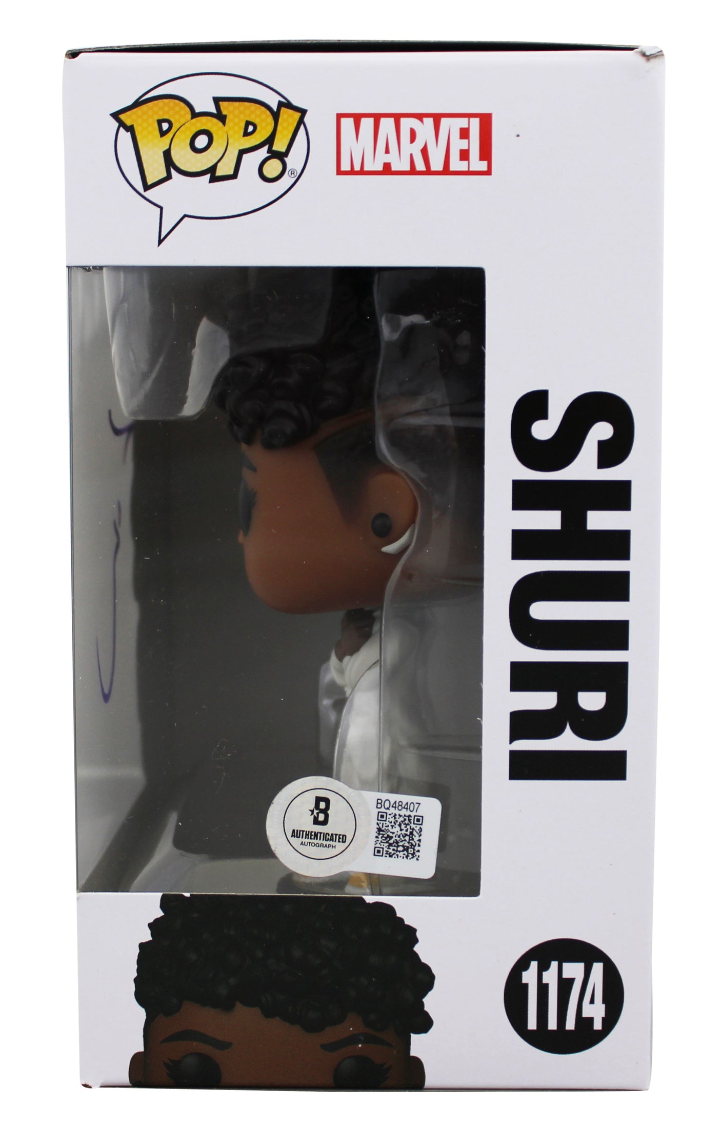 Letitia Wright Black Panther Signed Shuri #1174 Funko Pop Vinyl Figure BAS