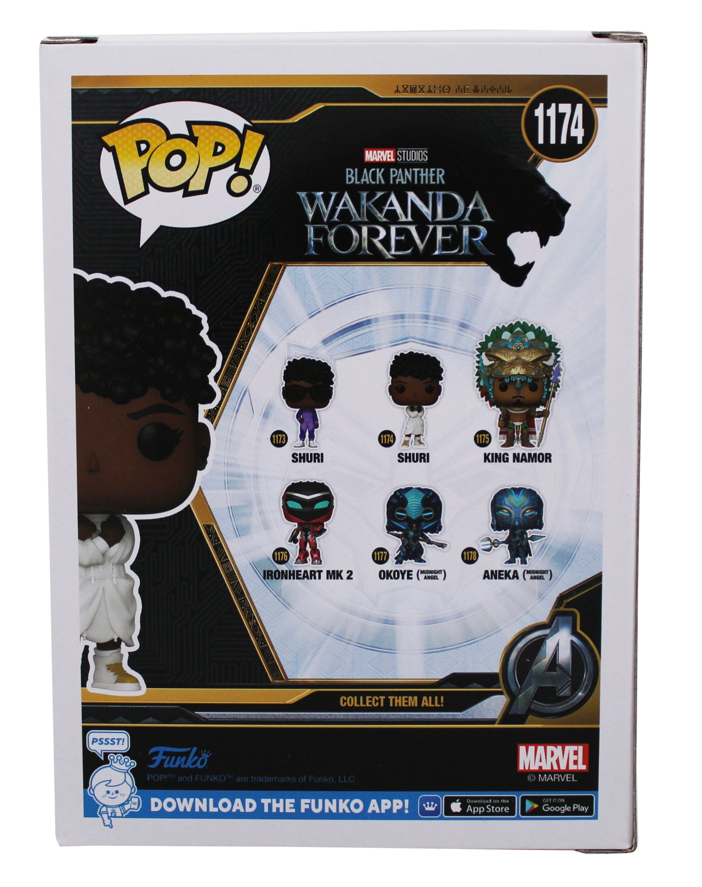 Letitia Wright Black Panther Signed Shuri #1174 Funko Pop Vinyl Figure BAS