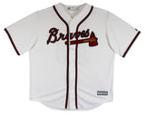 Braves Chipper Jones Authentic Signed White Majestic Cool Base Jersey Fanatics