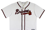Braves Chipper Jones Authentic Signed White Majestic Cool Base Jersey Fanatics