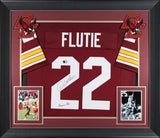 Boston College Doug Flutie "HT 84" Signed Maroon Pro Style Framed Jersey BAS Wit