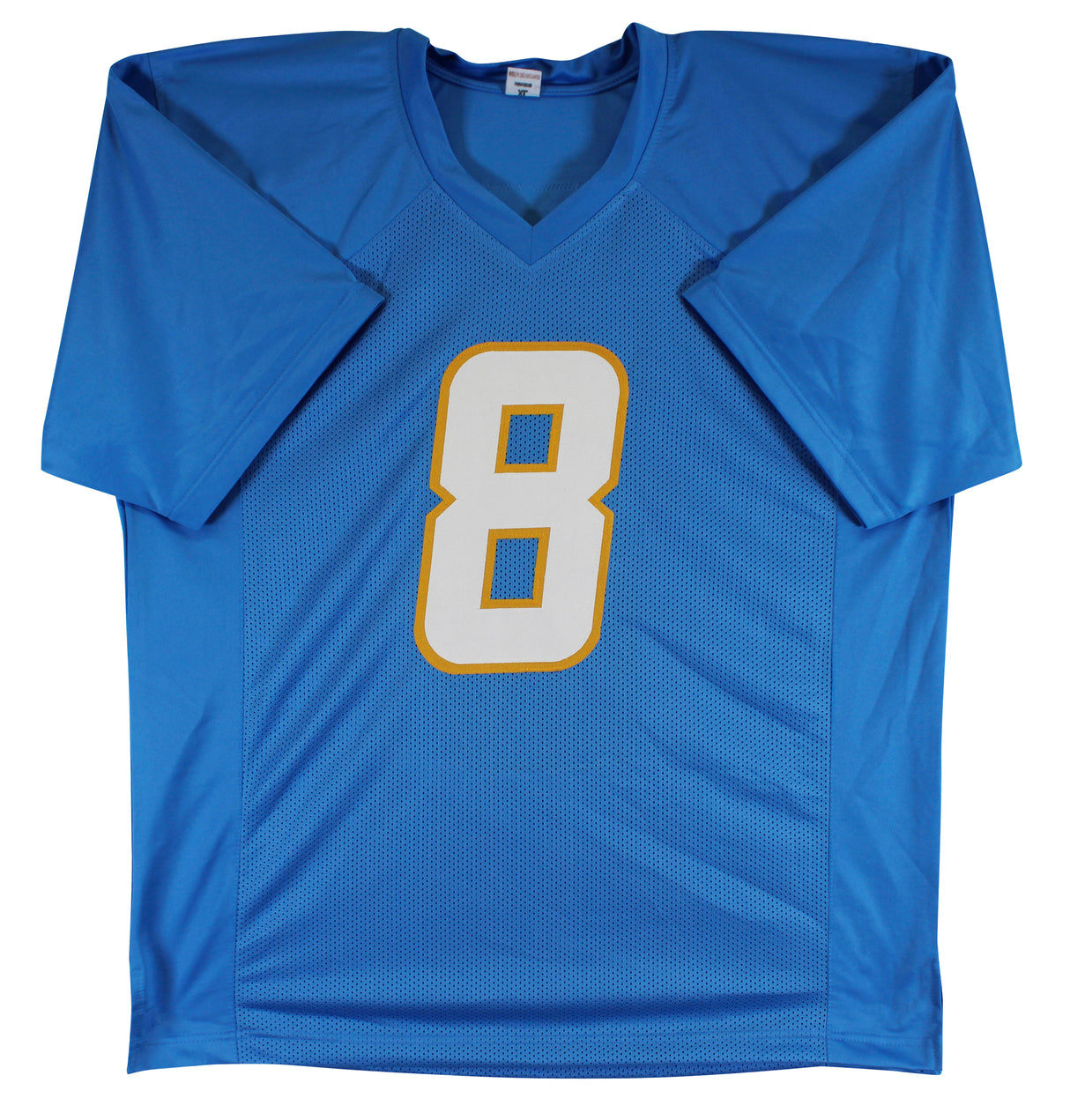Omarion Hampton Signed Powder Blue Pro Style Jersey Autographed BAS Witnessed