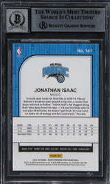 Magic Jonathan Isaac Signed 2019 Hoops Premium Stock #141 Card Auto 10! BAS Slab