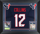 Nico Collins Authentic Signed Navy Pro Style Framed Jersey BAS Witnessed 2