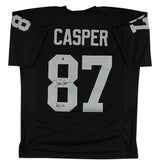 Dave Casper "HOF 02" Authentic Signed Black Pro Style Jersey BAS Witnessed