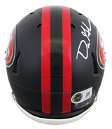 49ers Dre Greenlaw Signed 2025 Rivalries Speed Mini Helmet W/ Case BAS Witnessed