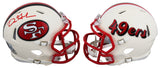 49ers Dre Greenlaw Authentic Signed Retro Speed Mini Helmet BAS Witnessed