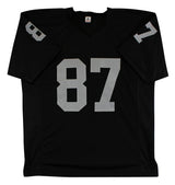 Dave Casper "HOF 02" Authentic Signed Black Pro Style Jersey BAS Witnessed
