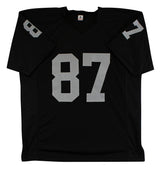 Dave Casper "HOF 02" Authentic Signed Black Pro Style Jersey BAS Witnessed