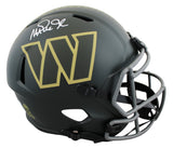 Commanders Magic Johnson Signed STS IV Full Size Speed Rep Helmet W/ Case BAS W