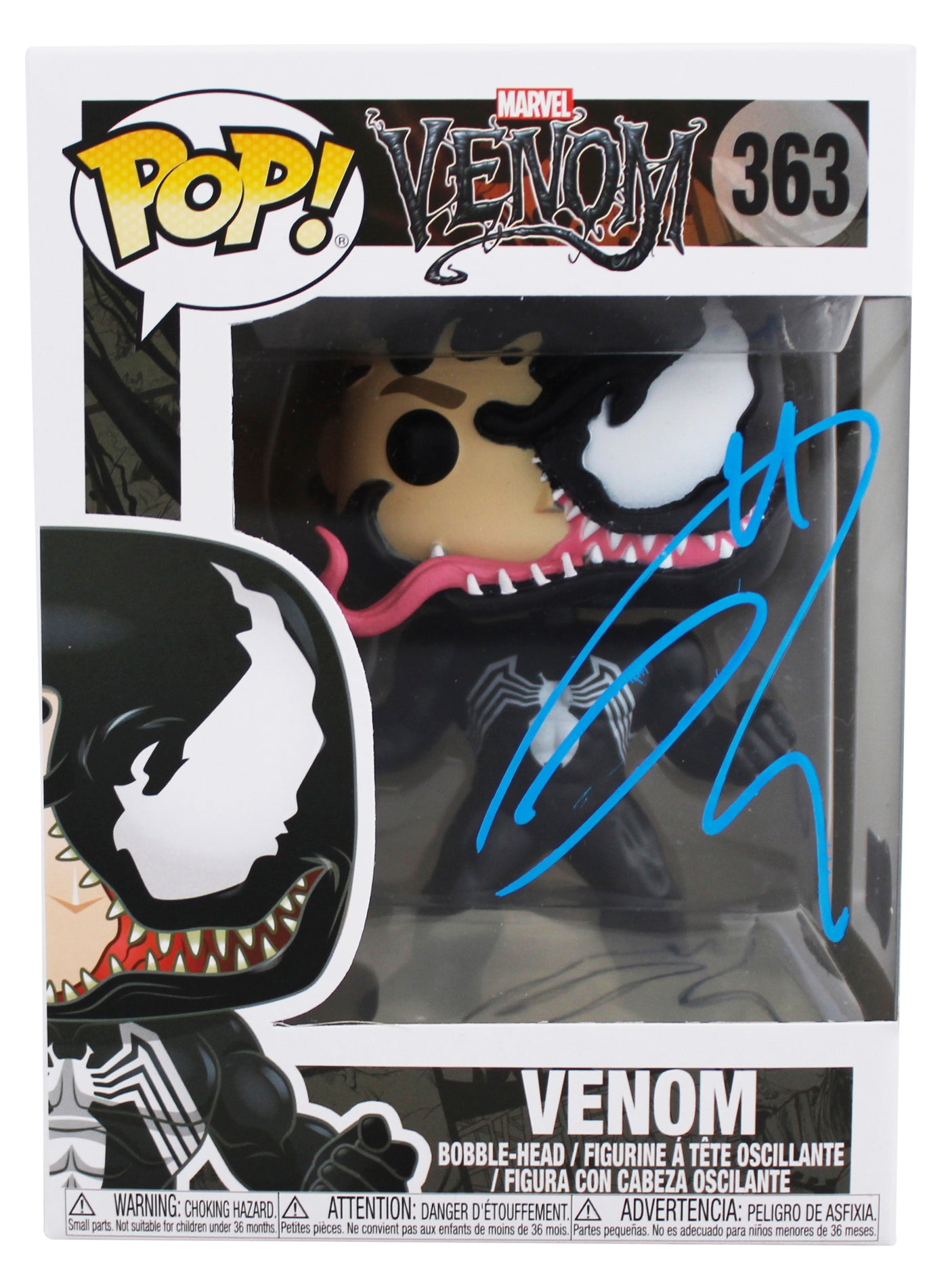 Tom Hardy Venom Authentic Signed Venom #363 Funko Pop Vinyl Figure BAS #BN41661