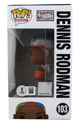 Bulls Dennis Rodman Signed #103 Funko Pop Vinyl Figure BAS Witnessed #4W113576