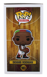 Bulls Dennis Rodman Signed #103 Funko Pop Vinyl Figure BAS Witnessed #4W113576