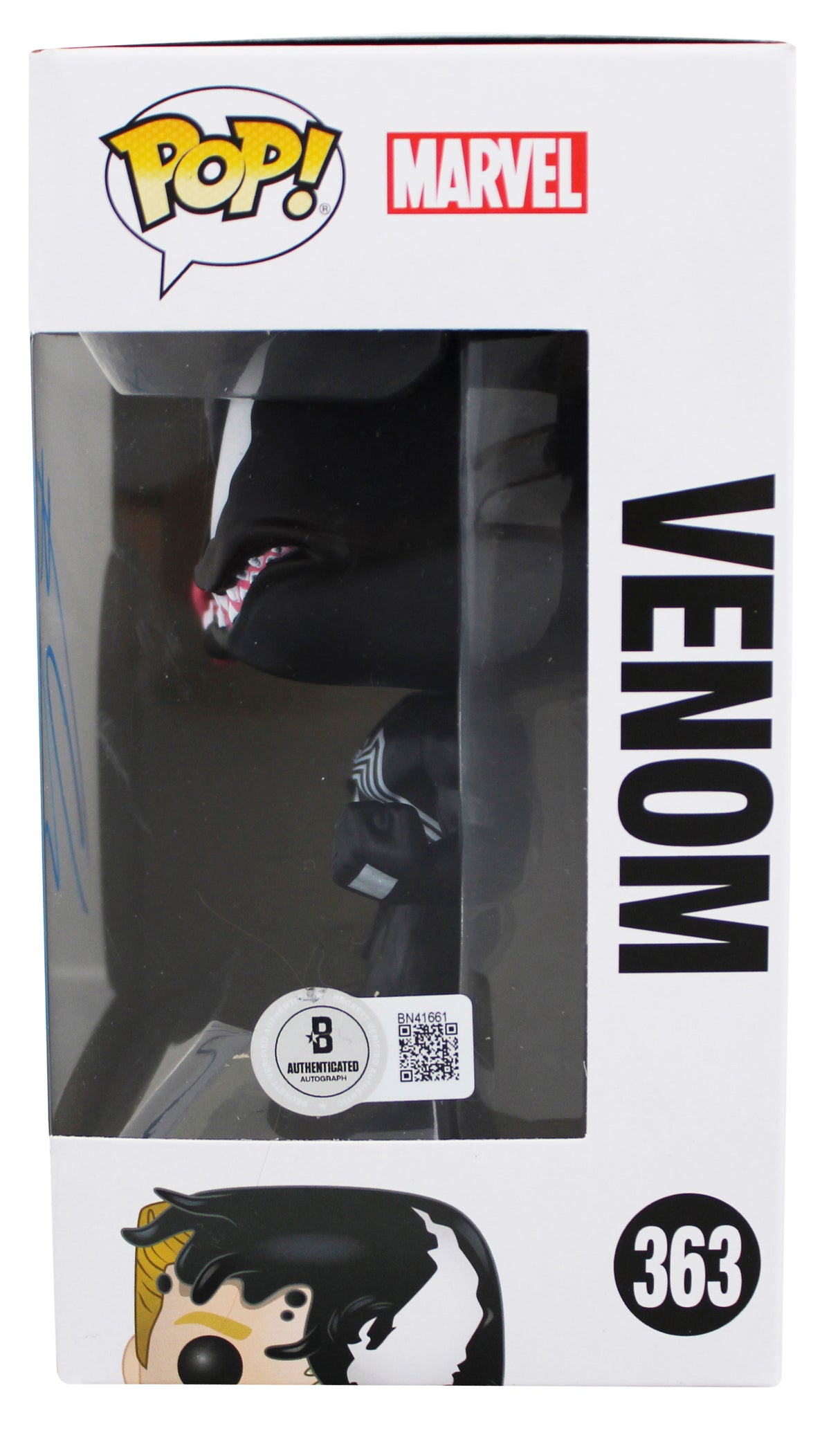Tom Hardy Venom Authentic Signed Venom #363 Funko Pop Vinyl Figure BAS #BN41661