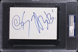 Sophie B Hawkins Tongues and Tails Authentic Signed 4x6 Index Card PSA/DNA Slab