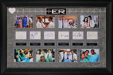 ER (6) Clooney, Wyle, Edwards, Margulies +2 Signed Framed Display BAS #AD04873