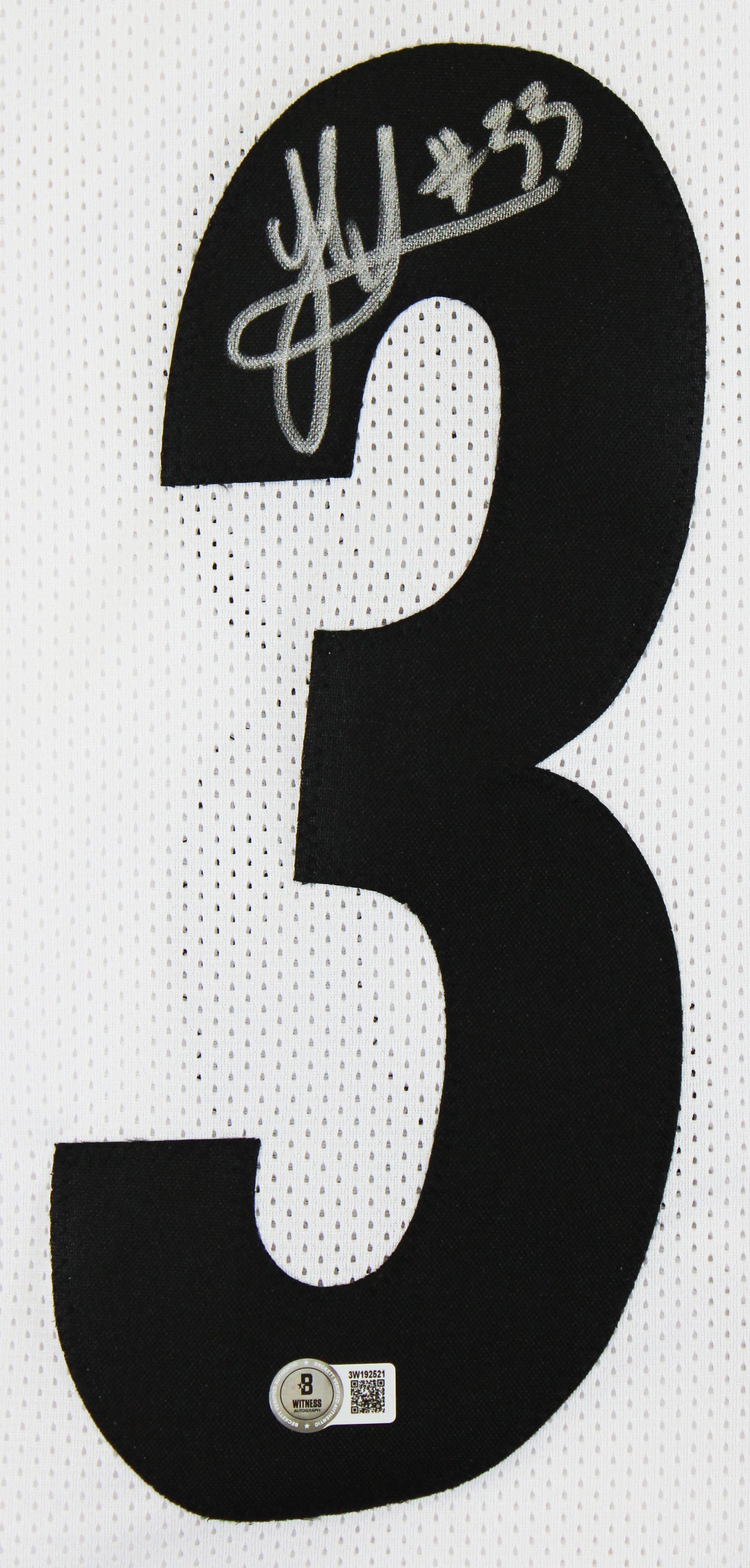 Jack Sawyer Authentic Signed White Pro Style Jersey Autographed BAS Witnessed