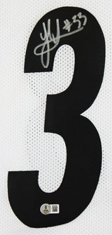 Jack Sawyer Authentic Signed White Pro Style Jersey Autographed BAS Witnessed