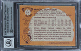 Lakers Magic Johnson Authentic Signed 1981 Topps #21 Card Auto 10 BAS Slabbed