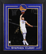 Warriors Stephen Curry Signed 16x20 Framed Dunking Spotlight Photo JSA #AS85254