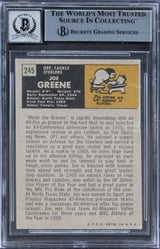 Steelers Joe Greene Authentic Signed 1971 Topps #245 Card Auto 10 BAS Slab 14