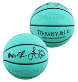 Magic Johnson & Larry Bird Signed Tiffany & Co X Spalding Basketball LE BAS W 4