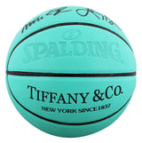 Magic Johnson & Larry Bird Signed Tiffany & Co X Spalding Basketball LE BAS W 4