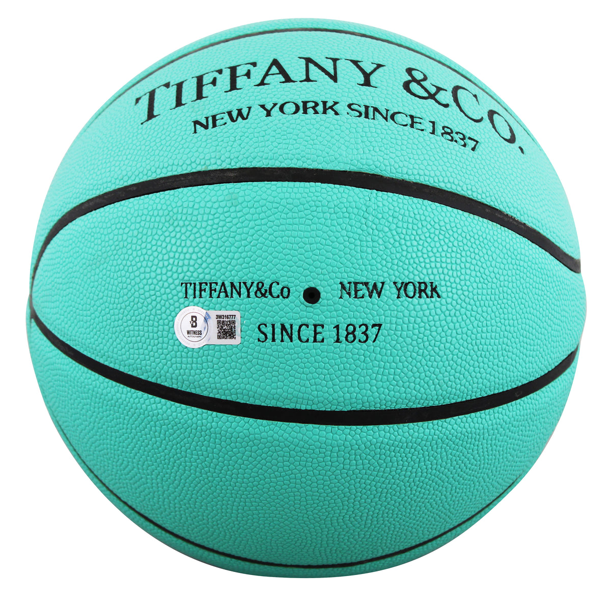 Magic Johnson & Larry Bird Signed Tiffany & Co X Spalding Basketball LE BAS W 4