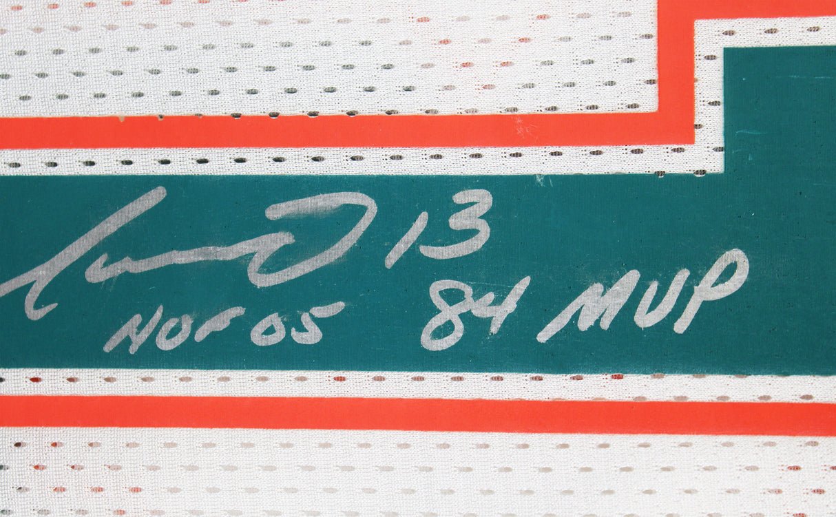 Dolphins Dan Marino "HOF, 84 MVP" Signed White 1990 TB M&N Jersey BAS #BX37024