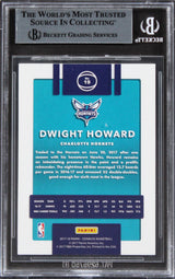 Hornets Dwight Howard Authentic Signed 2017 Donruss #19 Card Auto 10 BAS Slabbed