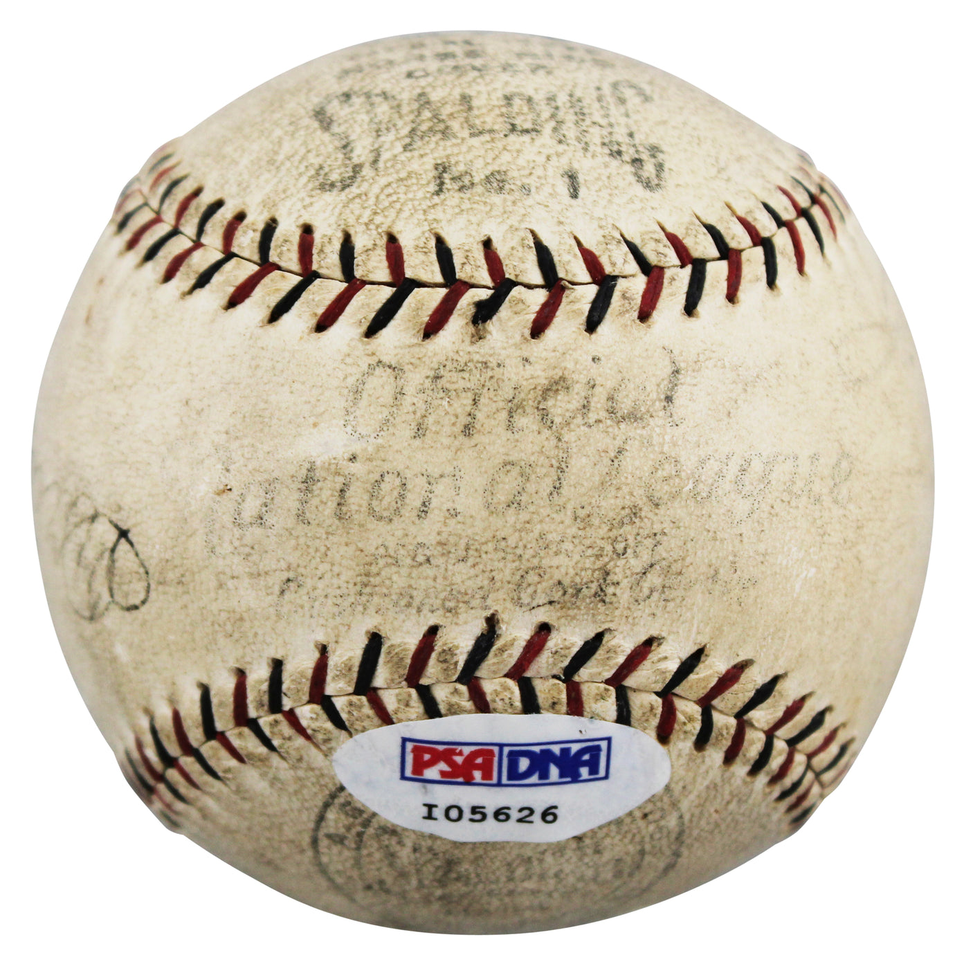 Red Sox Tris Speaker Signed Spalding International League Baseball BAS #AE34231