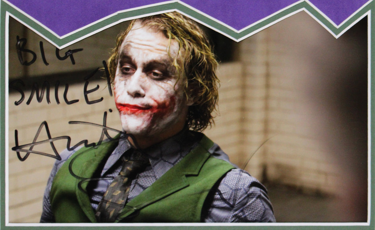 Heath Ledger The Dark Knight "Big Smile!" Signed Framed Photo BAS #AE09874