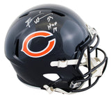 Bears Brian Urlacher "HOF 18" Signed Full Size Speed Rep Helmet BAS Witnessed 2