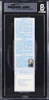 Royals George Brett 1985 WS Game 7 Full Ticket Graded NM-MT 8 Auto 10! BAS Slab