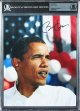 Barack Obama Authentic Signed 8x10 Vertical Photo Autographed BAS Slabbed