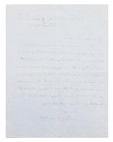 Charles Lindbergh Signed 8.5x11 1971 Handwritten Letter Auto 9! JSA #ZZ80611