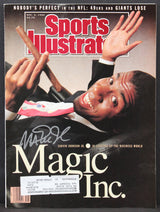 Lakers Magic Johnson Signed December 3, 1990 Sports Illustrated Magazine BAS Wit