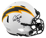 Chargers Dan Fouts "HOF 93" Signed Lunar F/S Speed Proline Helmet w/ Case BAS W