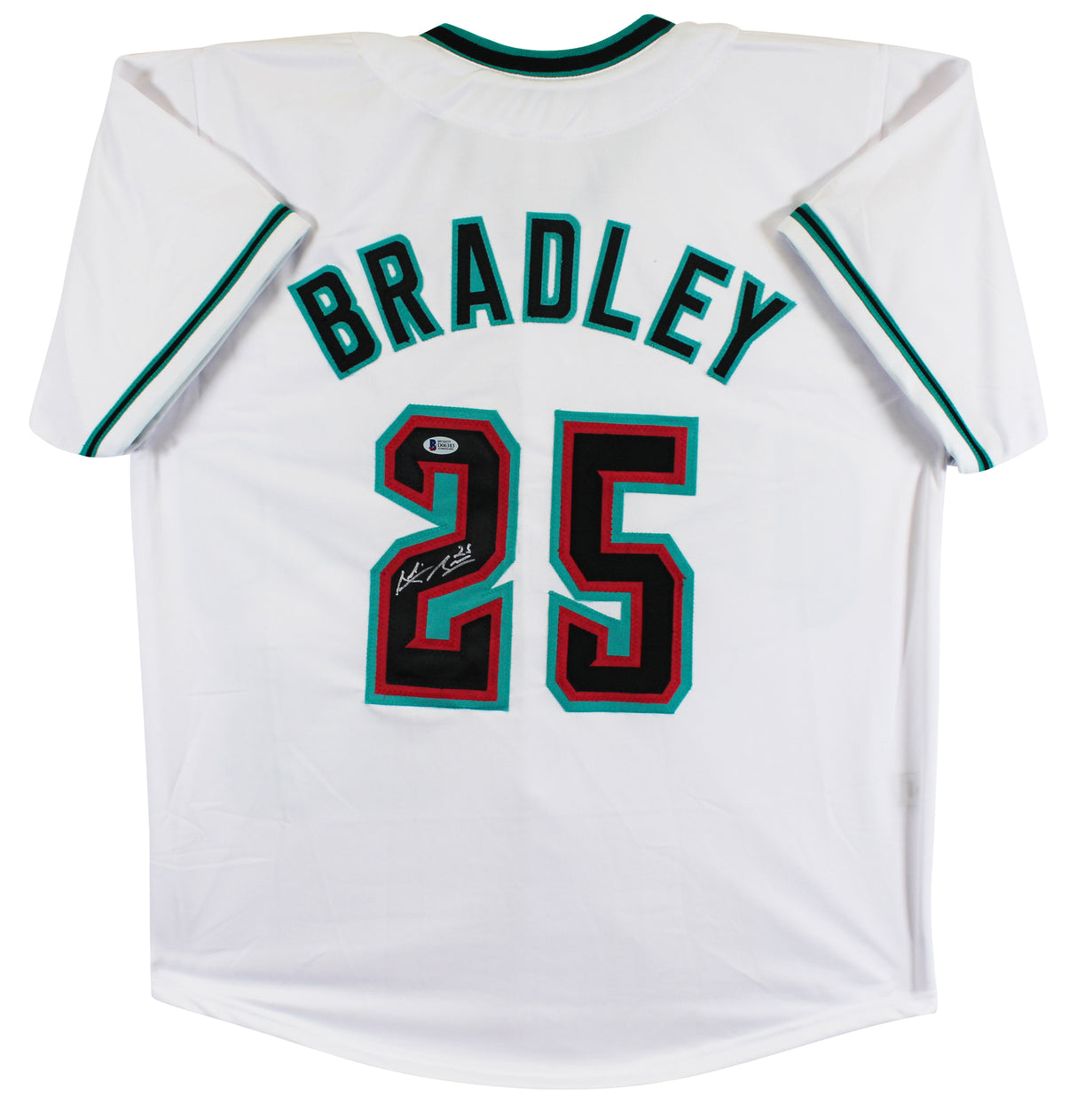 Archie Bradley Authentic Signed White Pro Style Jersey Autographed BAS