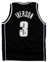 Georgetown Allen Iverson Authentic Signed Black Pro Style Jersey Autographed BAS